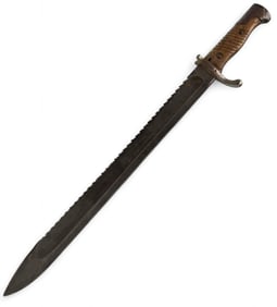 WWI German Ersatz Sawback Bayonet
