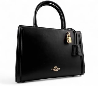 Coach Black Leather Handbag