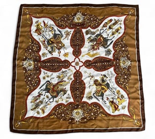 Hermes "Poesie Persane" Vintage Silk Scarf