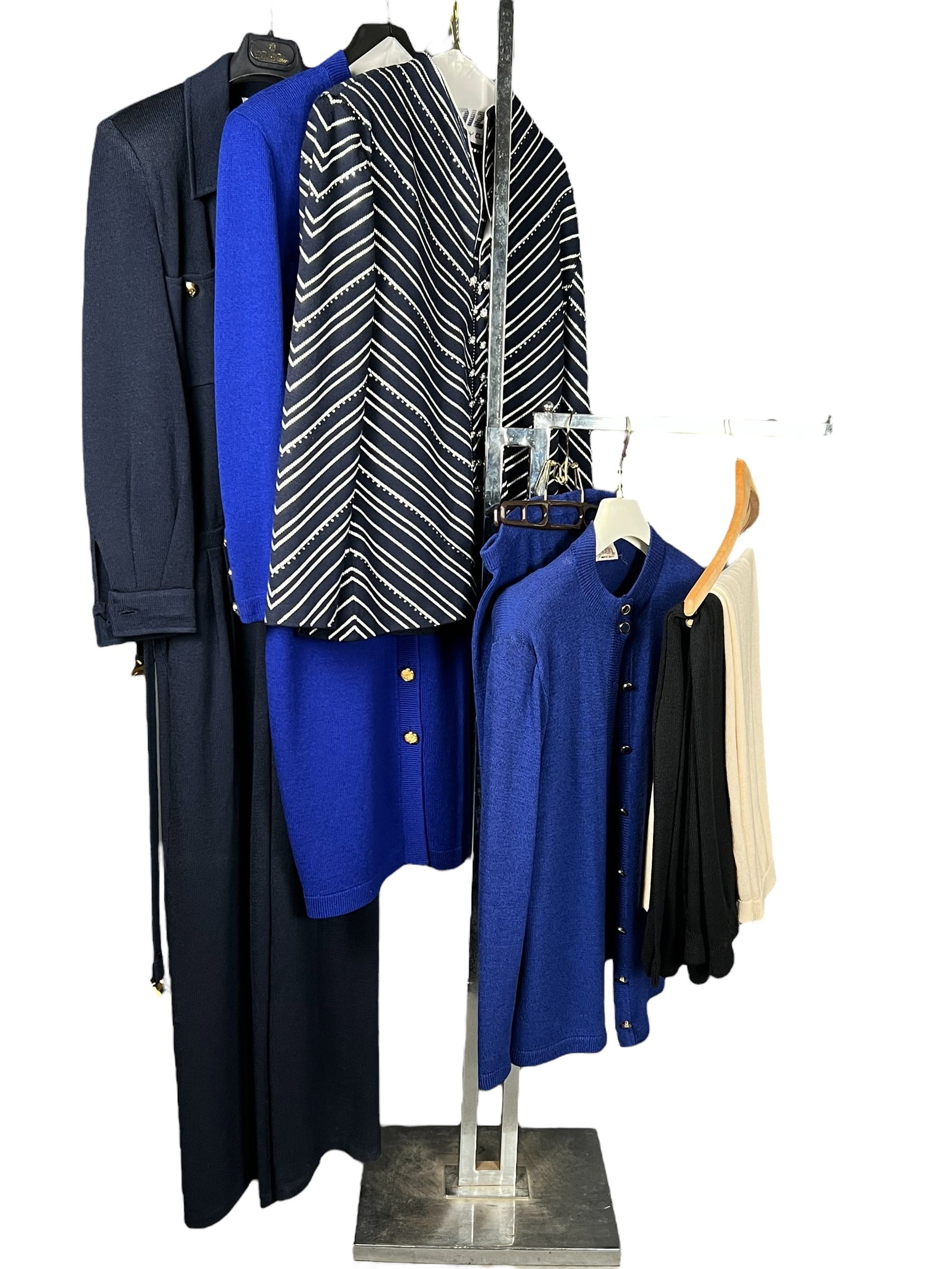 Grouping Of St. John Vintage Knitwear: Grouping Of St. John Vintage Knitwear, Sizes 10-12.