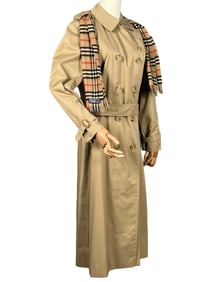 Burberry Trench Coat & Scarf