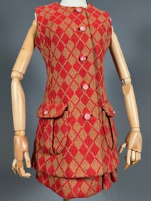 1960's Two Piece Wool Skirt Suit