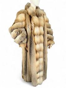 Golden Island Fox Fur Coat
