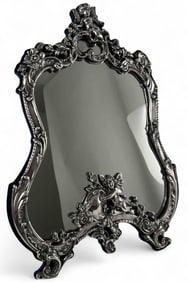 Jack Rabinovich Sterling Silver Overlay Table Mirror