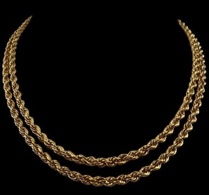 14K Yellow Gold Rope Chain