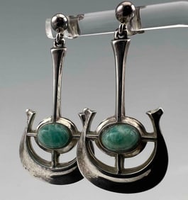 David Andersen Danish Modern Sterling Silver Earrings
