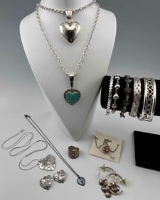 Heart Shaped Sterling Silver Jewelry
