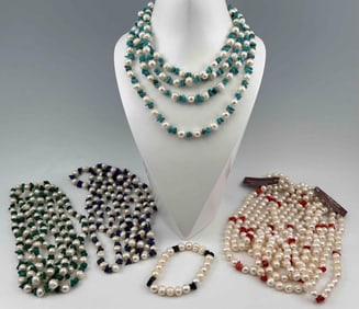 Freshwater Pearl & Semiprecious Stone Jewelry