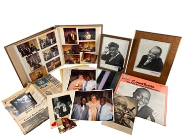 Collection Of Count Basie Autographs, Records & Ephemera