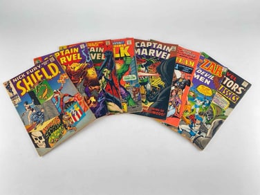 Group Of Marvel Comic Books, Including Nick Fury, Agent Of Shield