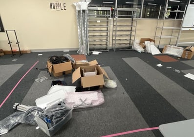 Shelving, Scrap Metal, Misc. Power Cords