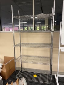 Stationary Five Tier Metal Shelf