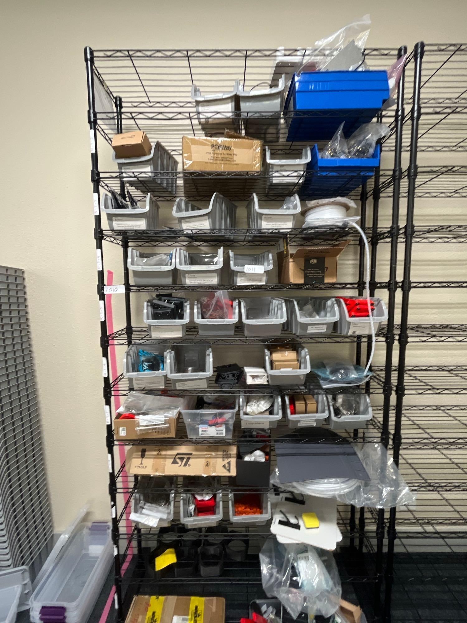 Ten Tier Stationary Metal Shelf (1 of 2)