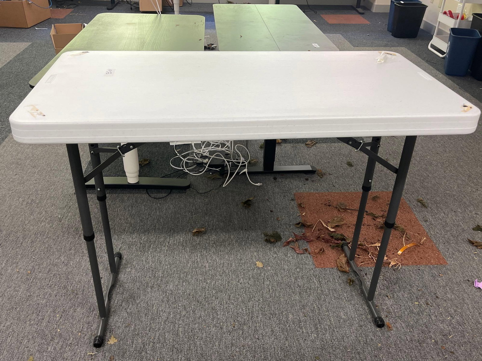 Plastic Adjustable Table: Table.Local pick-up days are Wednesday, Oct 8th, & Friday, Oct. 10th, from 11:00A.M. to 4:30P.M. READ ALL TERMS & PICK UP INSTRUCTIONS CAREFULLY