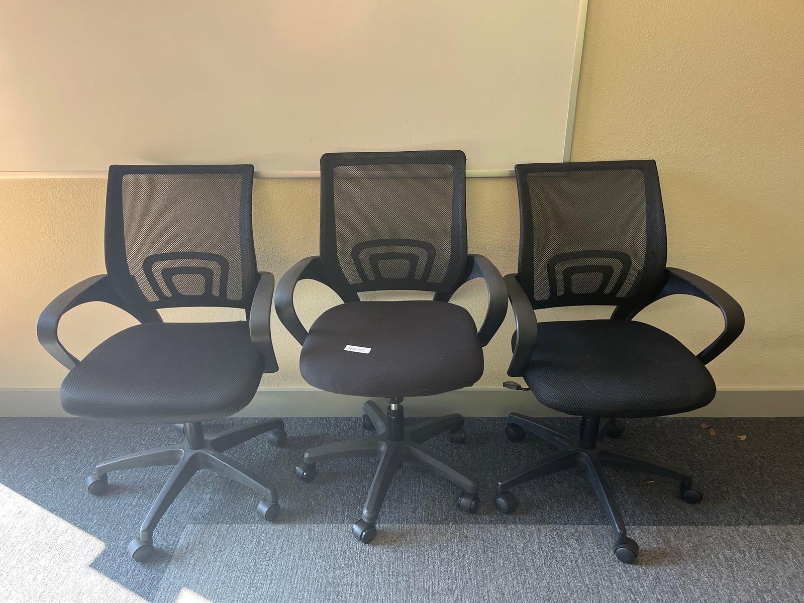 Three Mesh Back Lightweight Office Chairs (1 of 2)