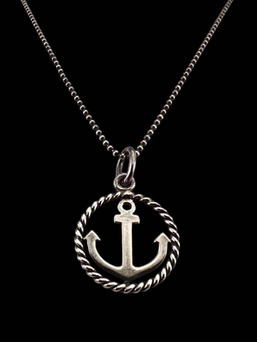 Tiffany & Co. Sterling Silver Anchor Necklace