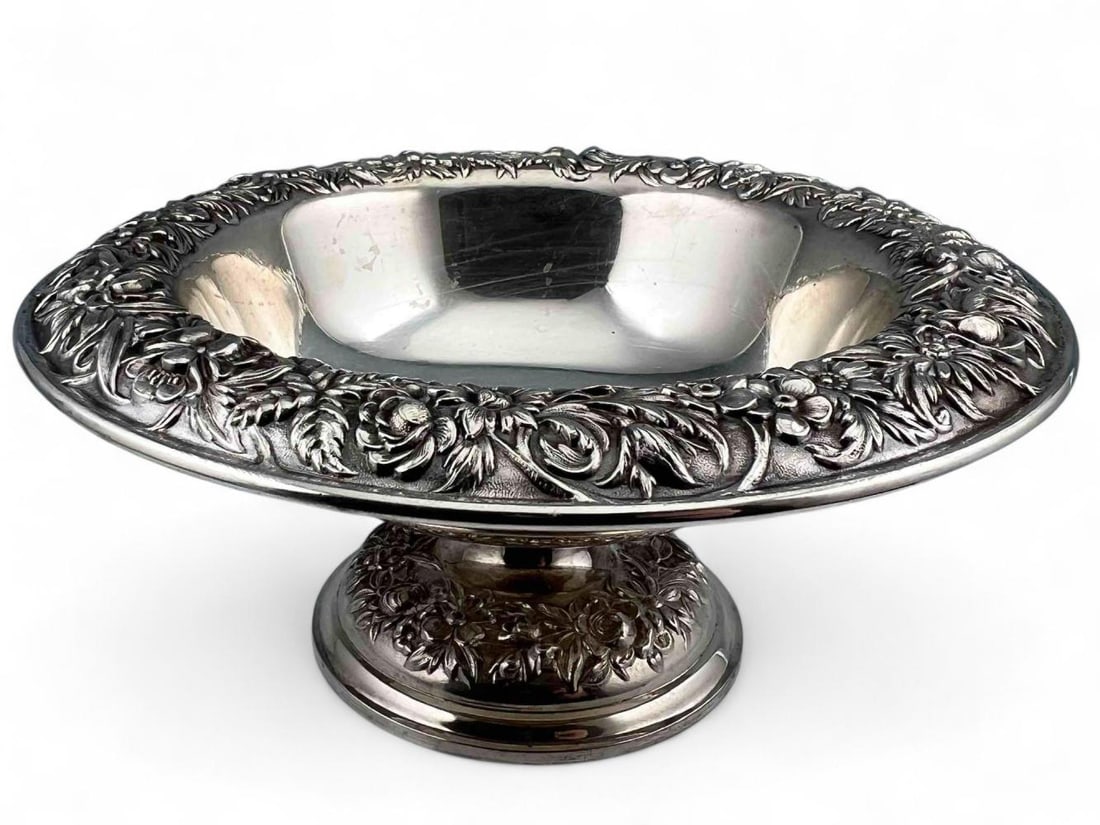 S. Kirk & Son Sterling Silver Repousse Console Bowl (1 of 9)