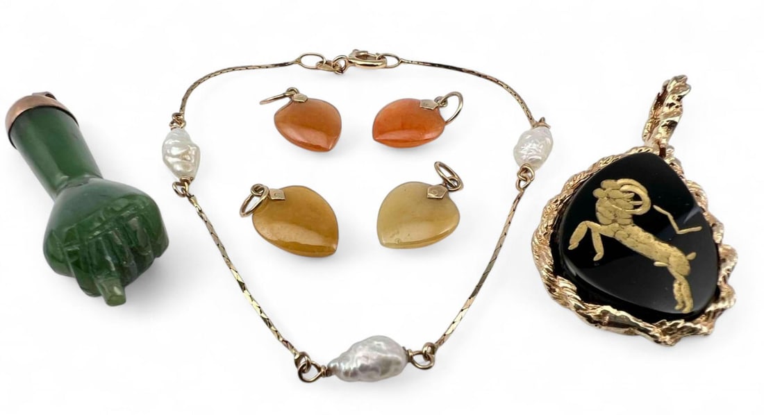 14K Pearl & Semiprecious Stone Jewelry (1 of 8)