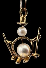 14k Snowman Charm Or Pendant