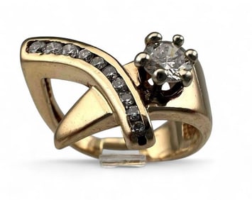 14K Custom Diamond Ring