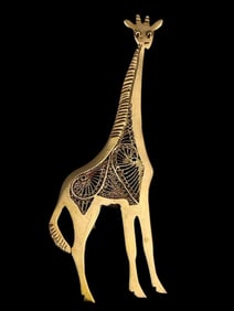 14K Giraffe Pin