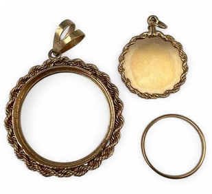 14k Gold Pendants & Ring