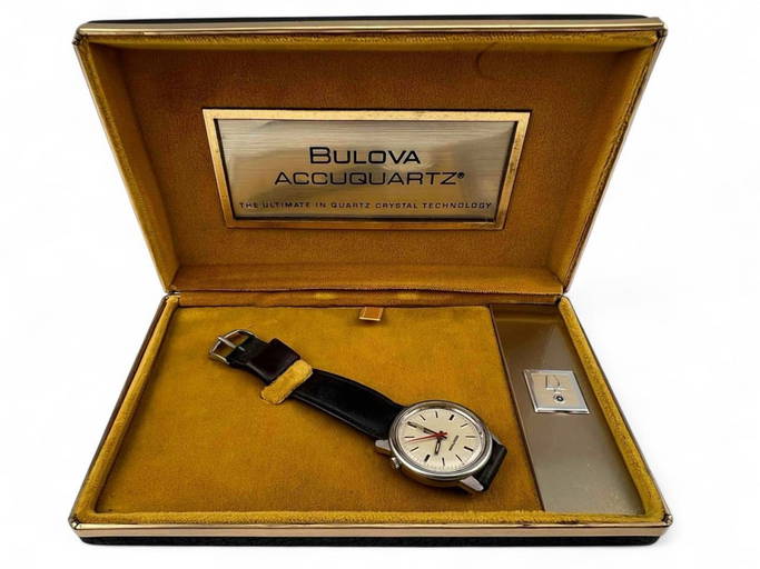 10k Bulova Accuquartz Vintage 14k Solid Gold Diamond Bulova Accuquartz