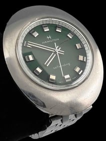 Hamilton Accumatic Self Winding Green Face Watch