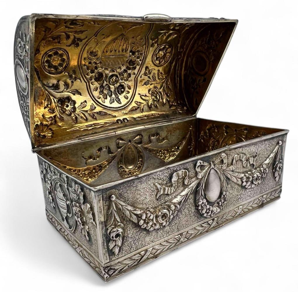 Early 20th Century German Silver Jewelry Box (1 of 14)