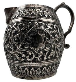 Antique East Indian Silver Pitcher