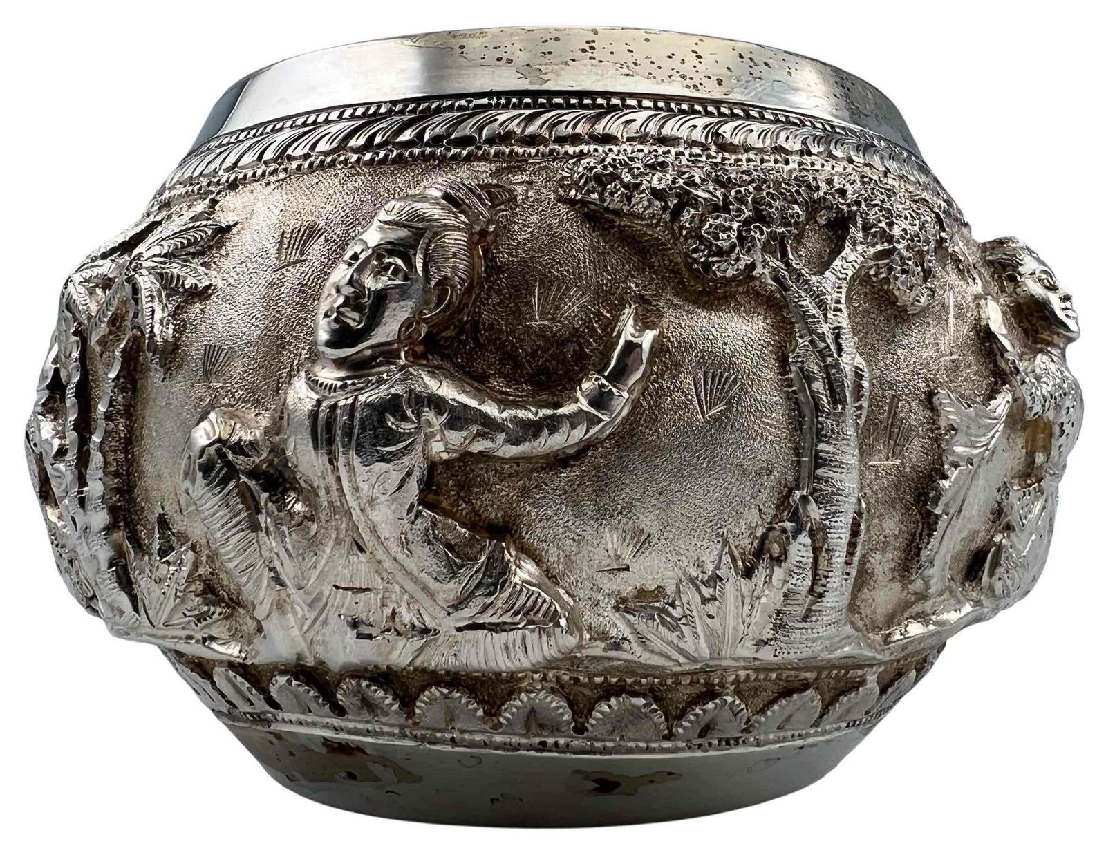 Late 19th-century Burmese Silver Bowl (1 of 11)