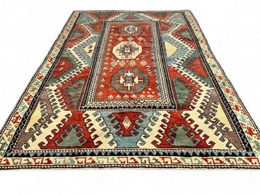 Finely Knotted Caucasian Rug