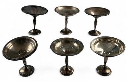 Grouping Of Sterling Silver Compote Dishes