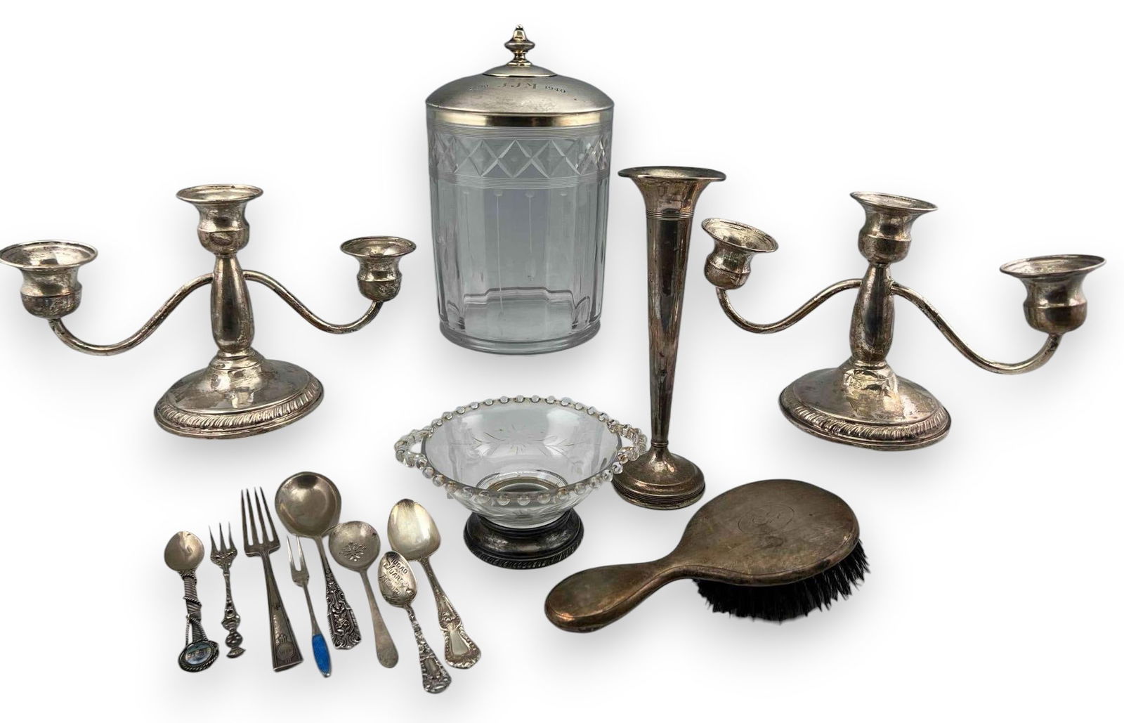 Grouping Of Silver Tableware (1 of 18)
