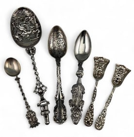 Sterling Silver Collector Spoon Collection