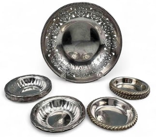Sterling Silver Salts & Pierced Bowl