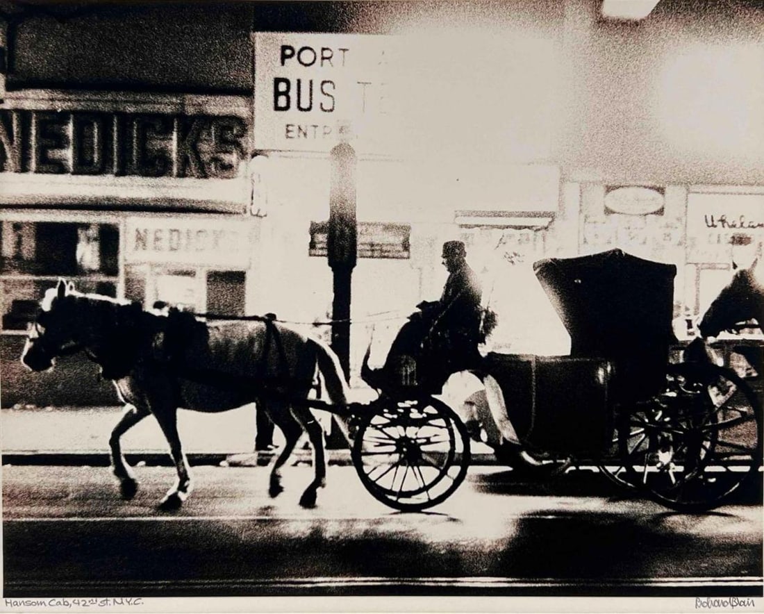 Richard Blair (American, b. 1948), Hansom Cab, 42nd St. N.Y.C., Photograph (1 of 8)