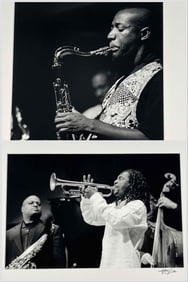 Hillary Turner (San Francisco, Contemporary), Two Jazz Musician Portraits, Including Roy Hargrove