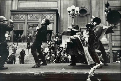 Wolf Von Dem Bussche (German, 1934-2014), Vietman Protest Outside Metropolitan Museum Of Art