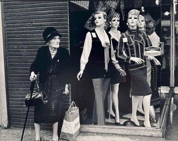 Richard Blair (American, b. 1948) Old Lady With Mannequins, Upper West Side, New York City