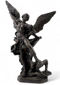 St. Michael Defeats The Devil, Bronze Figure Group