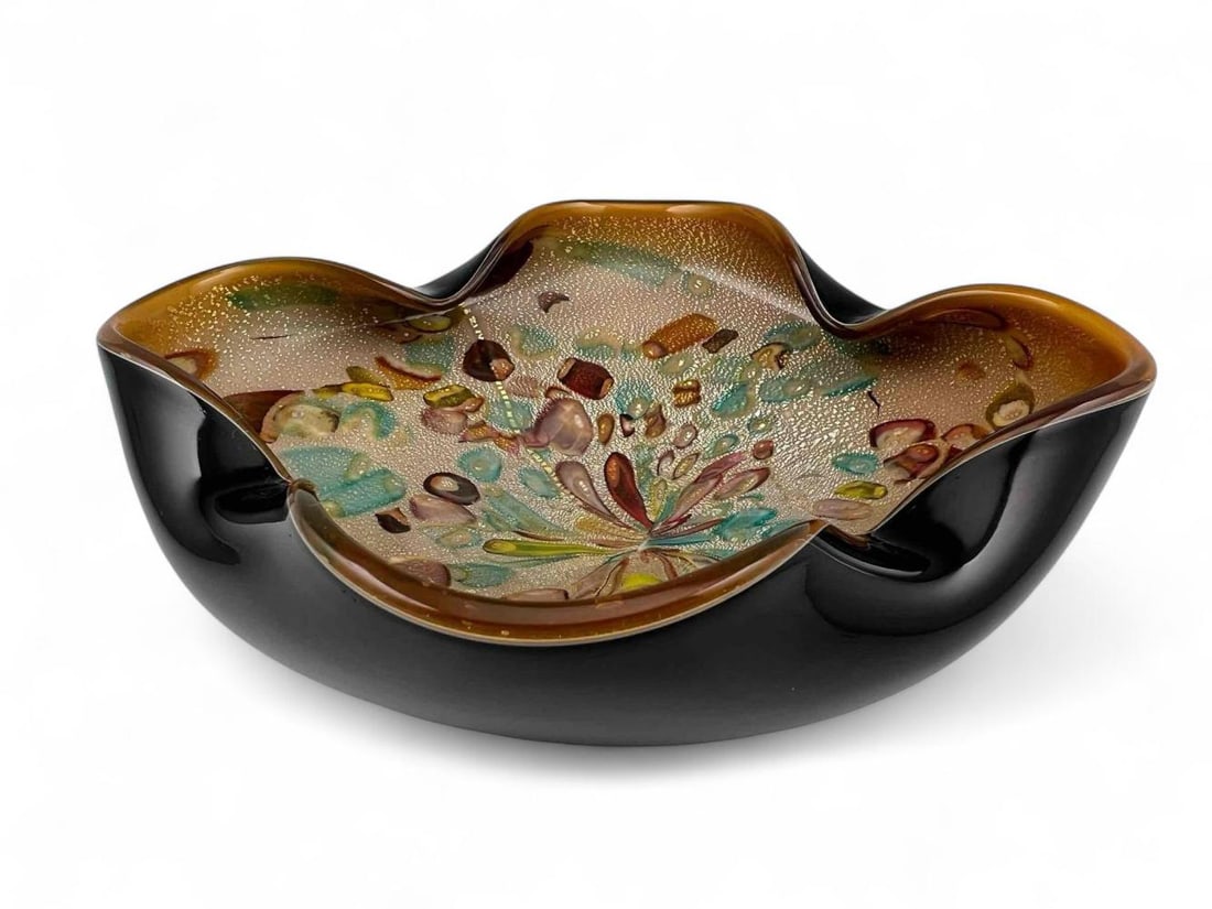 Murano Cased Art Glass Bowl: Murano Cased Art Glass Bowl. Approximately 8.5W x 8.0H in.
