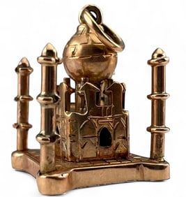 14K Gold Taj Mahal Charm