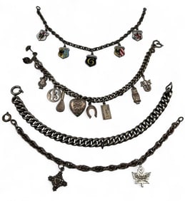 Silver Charm Bracelets