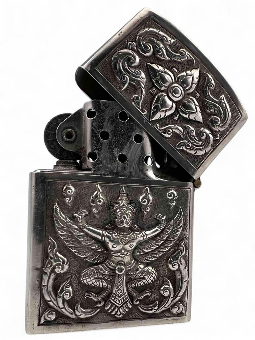 Sterling Siam Silver Zippo Lighter Case (1 of 9)