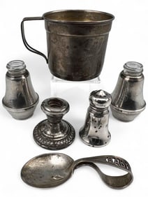 Grouping Of Sterling Silver Tableware