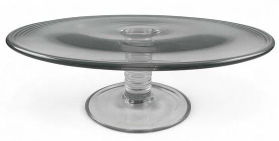 Tiffany & Co. Mesa Glass Cake Stand