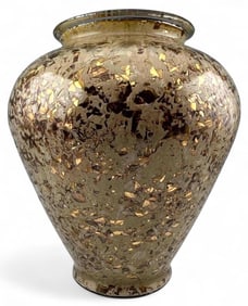 Gold Fleck California Art Glass Vase