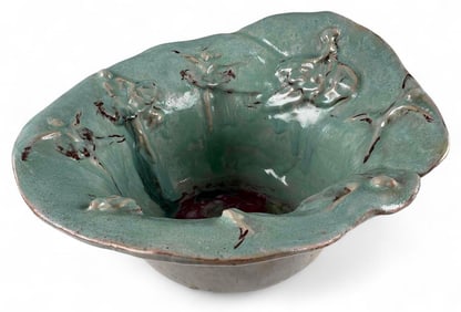 Marianne de Hatten Groh ( French-American, 1935-2025), Sculptural Ceramic Bowl With Ballet Dancers