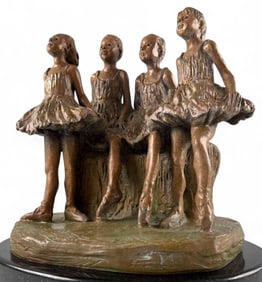 Marianne de Hatten Groh ( French-American, 1935-2025), My Ballet Class, Bronze